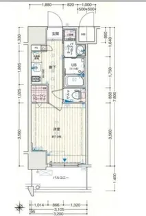 アドバンス大阪城アンジュ【11階】の間取り