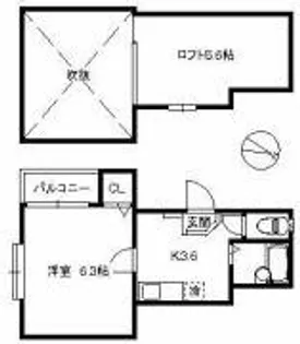 福岡県福岡市南区野間2丁目【アパート】の間取り