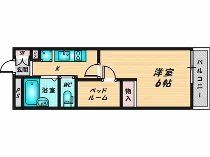 レオパレスいえぷり【1階】の間取り