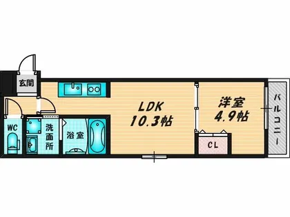 シャルム コート【1階】の間取り