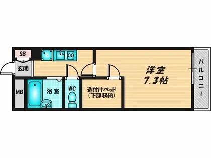 レオパレスsakuhana【2階】の間取り