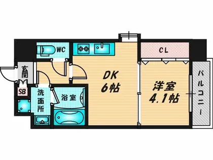 グランカーサ高井田【12階】の間取り