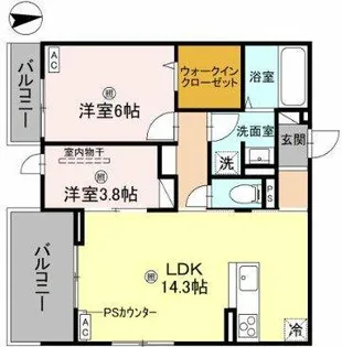D-ROOM瓜破NORTH【3階】の間取り