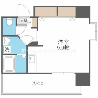 アスリート本町リバーウエスト【7階】の間取り