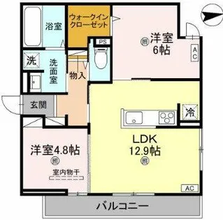 D-ROOM瓜破NORTH【3階】の間取り