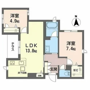 シャーメゾン ソレイユ【3階】の間取り