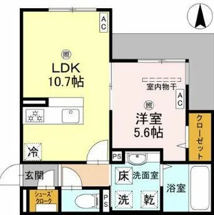 パサログランデ背戸口【2階】の間取り