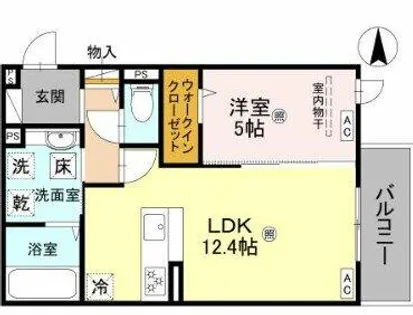 パサログランデ背戸口【2階】の間取り
