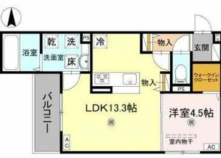 パサログランデ背戸口【2階】の間取り