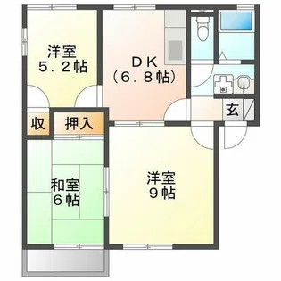 メゾン7 B棟【2階】の間取り