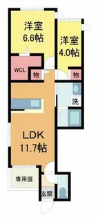 ブリアン西宮【102号室】の間取り