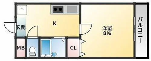 ドミール長原【3階】の間取り