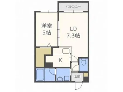 Ruk-A円山【305号室】の間取り