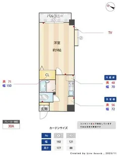 サンコート箱崎【402号室】の間取り