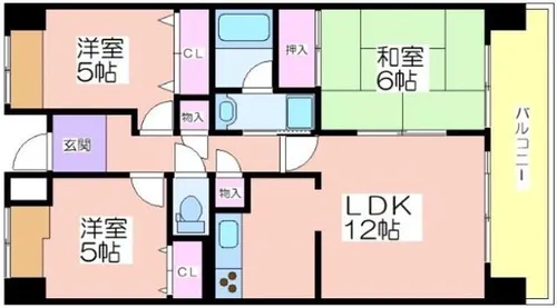 パークハイム南加賀屋【7階】の間取り
