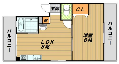 兵庫県神戸市須磨区行平町1丁目【マンション】の間取り