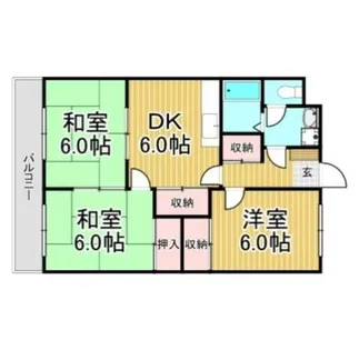 福岡県春日市須玖南1丁目【マンション】の間取り
