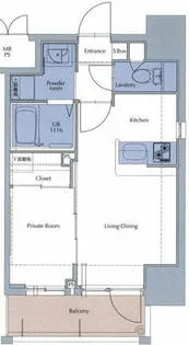 ネストピア天神東Ⅱ【5階】の間取り