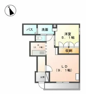 ハイム クラシス【1階】の間取り