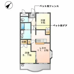 ファビュラス【2階】の間取り