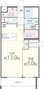 ビジュ ドゥ・メール【201号室】の間取り