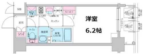 大阪府大阪市淀川区十八条1丁目【マンション】の間取り