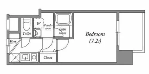 BROAD新うめきたRESIDENCE【4階】の間取り