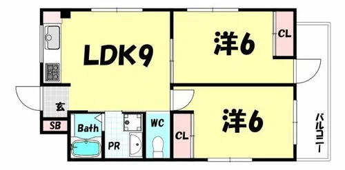 レガーロ三宮【3階】の間取り