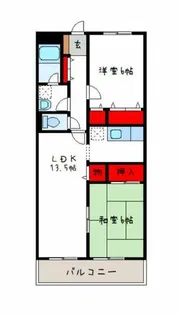 ノルドパラグレッソ【2階】の間取り