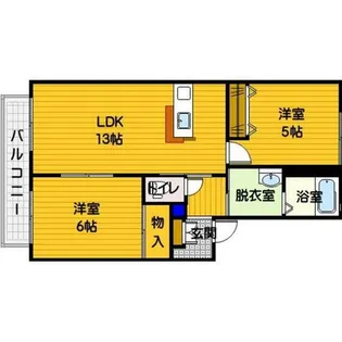 ディアス城南【205号室】の間取り
