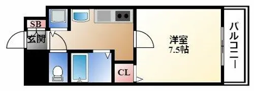 プレサンス泉アーバンゲート【6階】の間取り