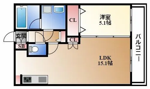 REGALO覚王山【2階】の間取り