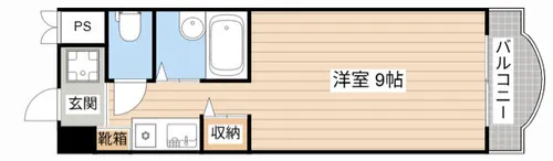 ルネス・アン【40E号室】の間取り