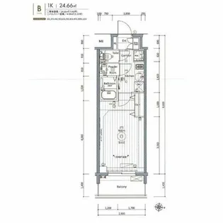 エステムコート名古屋新栄Ⅵ アートテラス【11階】の間取り