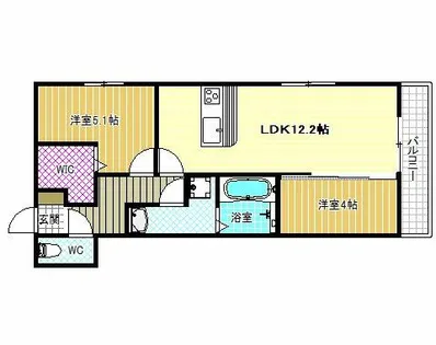 エスポワール古市【3階】の間取り