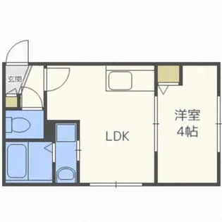 北海道札幌市東区北九条東10丁目【アパート】の間取り
