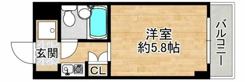 大阪府箕面市船場西2丁目【マンション】の間取り