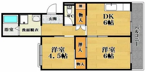 大阪府松原市新堂3丁目【マンション】の間取り