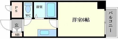 マンションタワーサイド【4階】の間取り