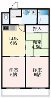 大阪府堺市東区日置荘西町3丁【マンション】の間取り