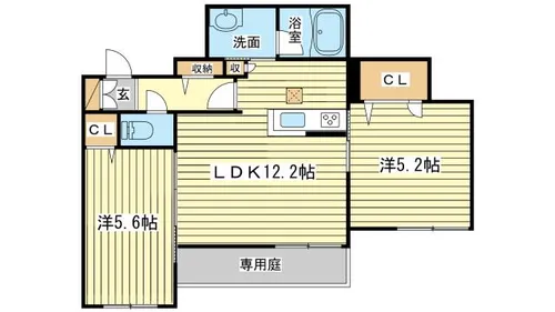 プレジール【1階】の間取り