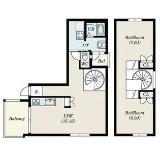 エミアス【3階】の間取り