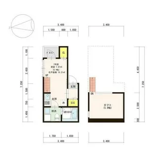 福岡県福岡市中央区今川1丁目【アパート】の間取り