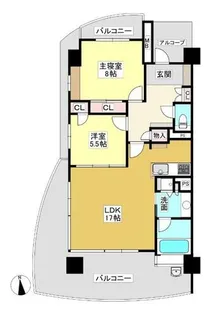 ラ・メルカーサⅣ【301号室】の間取り