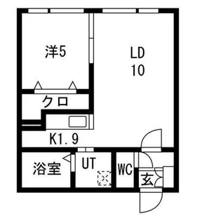 仮称)山の手3条1丁目【5階】の間取り