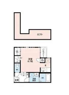 CB次郎丸ライツ【1階】の間取り