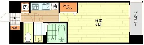 大阪府大阪市西区本田2丁目【マンション】の間取り