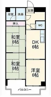 鹿乗グリーンハイツ【2階】の間取り