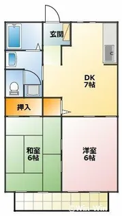 エクセルコート小鷹野【201号室】の間取り
