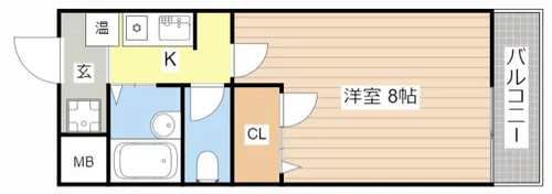 プロスパ【104号室】の間取り
